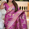 Felicitous Lavender Soft Banarasi Silk Saree With Susurrous Blouse Piece