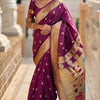 Alluring Purple Paithani Silk Saree With Sonorous Blouse Piece