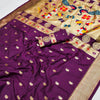 Alluring Purple Paithani Silk Saree With Sonorous Blouse Piece