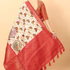 Magnetic Beige Kalamkari Printed Saree With Redolent Blouse Piece