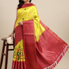 Majesty Yellow Kalamkari Printed Saree With Entrancing Blouse Piece