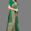 Profuse Dark Green Soft Banarasi Silk Saree With Amiable Blouse Piece