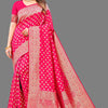 Sumptuous Dark Pink Soft Banarasi Silk Saree With Lassitude Blouse Piece
