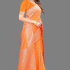 Exquisite Orange Soft Banarasi Silk Saree With Majesty Blouse Piece