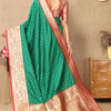 Panoply Green Soft Banarasi Silk Saree With Seraglio Blouse Piece