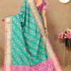 Resplendent Sea Green Soft Banarasi Silk Saree With Quintessential Blouse Piece