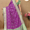 Improbable Purple Soft Banarasi Silk Saree With Exquisite Blouse Piece