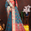 Whimsical Blue Soft Banarasi Silk Saree With Incomparable Blouse Piece