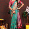 Bewitching Sea Green Soft Banarasi Silk Saree With Exquisite Blouse Piece