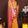 Delightful Yellow Soft Banarasi Silk Saree With Hypnotic Blouse Piece