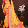 Vestigial Yellow Soft Banarasi Silk Saree With Splendiferous Blouse Piece