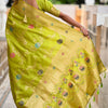 Flamboyant Parrot Soft Banarasi Silk Saree With Precious Blouse Piece