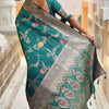 Rhapsody Rama Soft Banarasi Silk Saree With Posh Blouse Piece