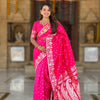 Wonderful Dark Pink Soft Banarasi Silk Saree With Propinquity Blouse Piece