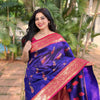 Innovative Royal Blue Soft Banarasi Silk Saree With Arresting Blouse Piece