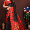 Ravishing Black Paithani Silk Saree With Intricate Blouse Piece