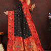Ravishing Black Paithani Silk Saree With Intricate Blouse Piece