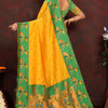 Desiring Yellow Paithani Silk Saree With Ravishing Blouse Piece