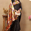 Amazing Black Paithani Silk Saree With Capricious Blouse Piece