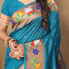 Beleaguer Friozi Paithani Silk Saree With Cynosure Blouse Piece