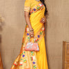 Denouement Yellow Paithani Silk Saree With Quintessential Blouse Piece