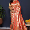 Ideal Red Paithani Silk Saree With Seraphic Blouse Piece
