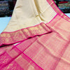 Jazzy Beige Soft Tissue Silk Saree With Blissful Blouse Piece