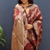 Twirling Maroon Soft Banarasi Silk Saree With Exceptional Blouse Piece