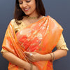 Chatoyant Peach Soft Banarasi Silk Saree With Desuetude Blouse Piece