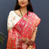 Lagniappe Pink Patola Silk Saree with Rhapsodic Blouse Piece
