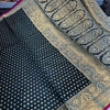 Redolent Black Soft Banarasi Silk Saree With Susurrous Blouse