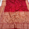 Intricate Maroon Soft Banarasi Silk Saree With Confounding Blouse Piece