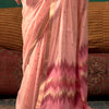 Seraphic Baby Pink Cotton Silk Saree With Beguiling Blouse Piece