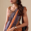 Marvellous Orange Cotton Silk Saree With Amazing Blouse Piece