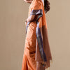 Marvellous Orange Cotton Silk Saree With Amazing Blouse Piece