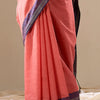 Classy Peach Cotton Silk Saree With Pretty Blouse Piece