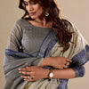 Extraordinary Grey Cotton Silk Saree With Lovely Blouse Piece
