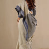 Extraordinary Grey Cotton Silk Saree With Lovely Blouse Piece