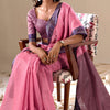 Sophisticated Baby Pink Cotton Silk Saree With Gleaming Blouse Piece