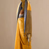 Energetic Yellow Cotton Silk Saree With Attractive Blouse Piece