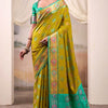Zephyr Mehandi Patola Silk Saree With Inspiring Blouse Piece