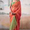 Cynosure Pink Soft Banarasi Tissue Silk Saree With Energetic Blouse Piece