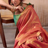 Cynosure Pink Soft Banarasi Tissue Silk Saree With Energetic Blouse Piece