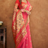 Engaging Pink Soft Banarasi Silk Saree With Enchanting Blouse