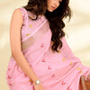 Scrumptious Pink Cotton Silk Saree With Panache Blouse Piece