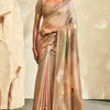 Intricate Beige Soft Banarasi Silk Saree With Majesty Blouse Piece