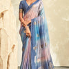Exquisite Blue Soft Banarasi Silk Saree With Admirable Blouse Piece