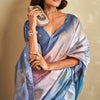 Exquisite Blue Soft Banarasi Silk Saree With Admirable Blouse Piece