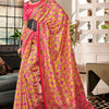 Scintilla Yellow and Pink Patola Silk Saree with Devastating Blouse Piece