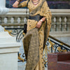 Fancifull Light Brown Cotton Silk Saree With Lissome Blouse Piece
